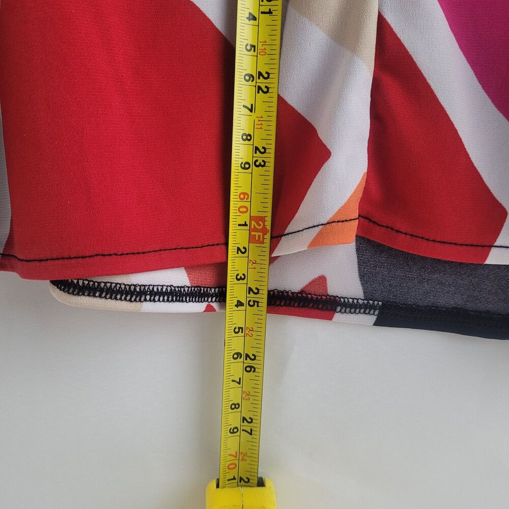 Worthington Multicolor Geometric Dress Sz 2X - Picture 5 of 5